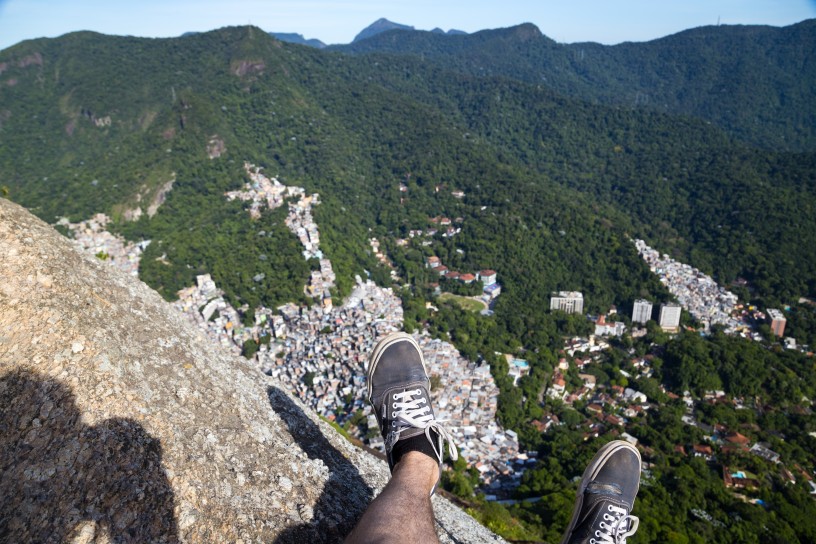 Dangling above Rochinha favela